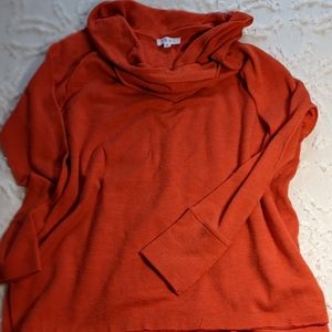 Deep orange sweater
